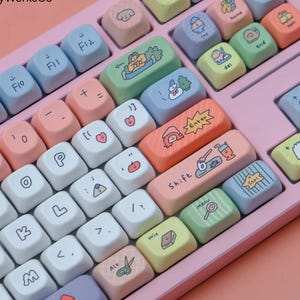 Happy Smiley PBT Keycap Set: Custom XOA Profile for Mechanical Keyboard