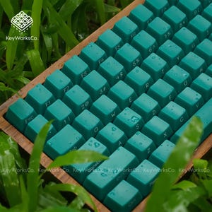 Emerald Green Keycap Set: Translucent ABS, Cherry MX Compatible