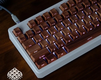 Log Theme Keycap Set: 135 PBT Cherry Profile Double Shot Keycaps