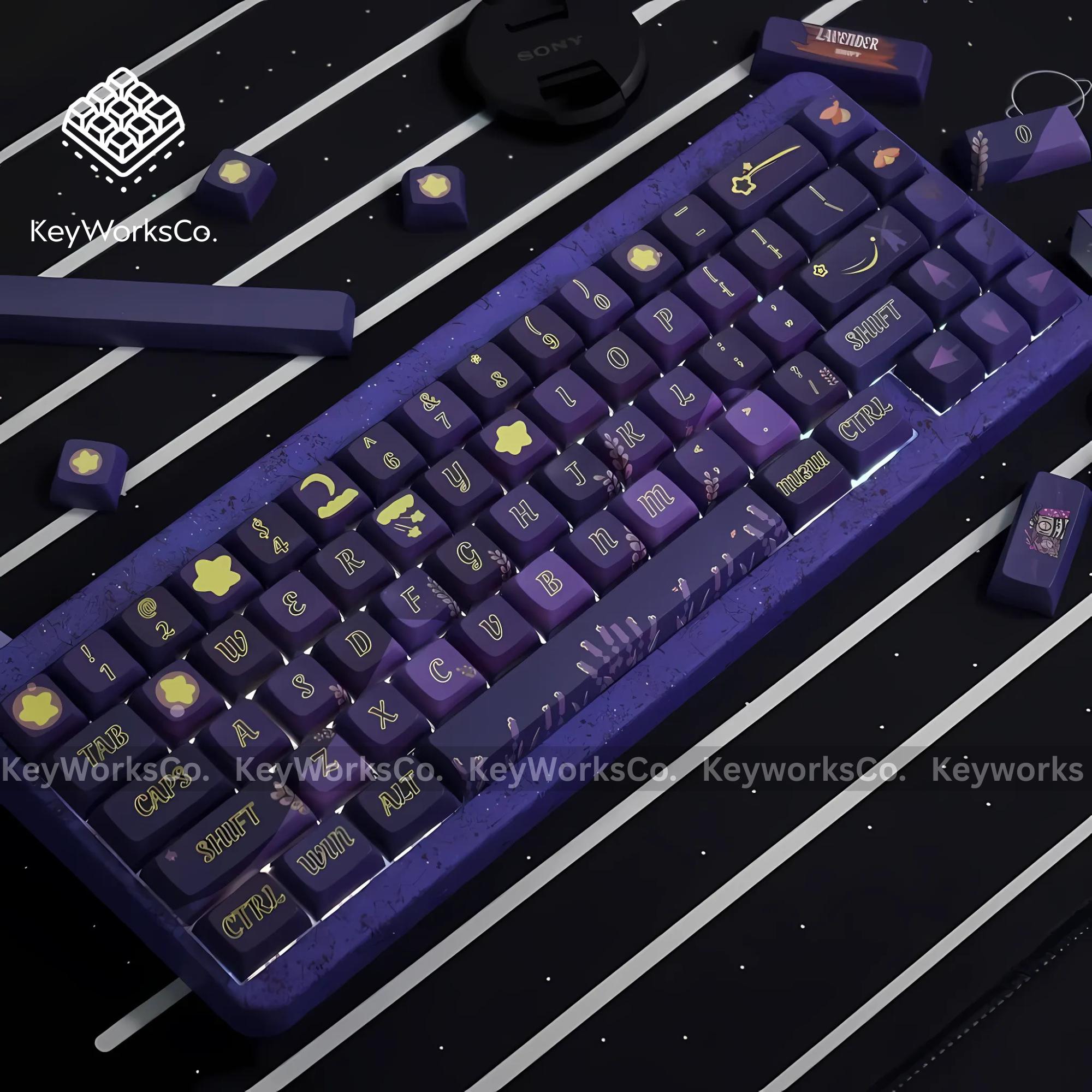 Lavender XDA Profile PBT Keycap Set: 127 Keys for Mechanical