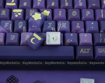 Lavender XDA Profile PBT Keycap Set: 127 Keys for Mechanical