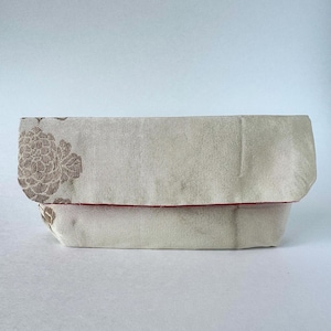 Handmade Kimono Clutch – Small Japanese Fabric Purse – Upcycled Foldover Bag – One of a Kind Eco Friendly Gift