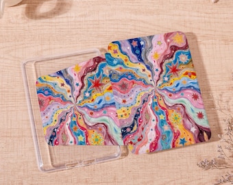 Dazzling Stars magnetisch afneembaar 360-graden Kindle-hoesje Kindle 2019/2022 Kindle 10e 11e hoesje Paperwhite 2024-hoesje MagSafe-hoesje transparante achterkant