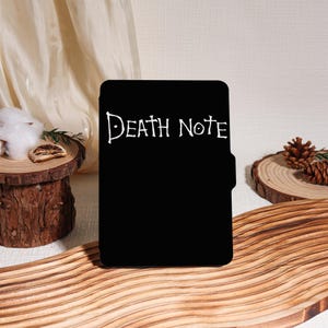 Gothic Black Death Note Kindle Case,Kobo Cover,Kindle 2019/2022,Kindle 10th 11th Case,Kindle Paperwhite 2021 Case With Auto Wake/Sleep