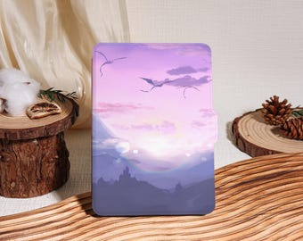 Pastel Fantasy Kindle/Kobo Case with Hand Strap, Kindle 2019/2022, Kindle 10th 11th Case, Kindle Paperwhite 2021 Case, Auto Wake/Sleep