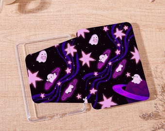 Cute Celestial Ghosts 360 magnetisch afneembaar Kindle-hoesje, Kindle 2019/2022, Kindle 10e 11e hoesje, Kindle Paperwhite 2024-hoesje, MagSafe-hoesje