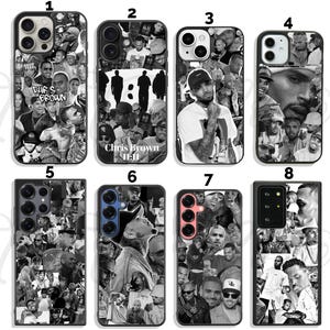 Chris Brown hip-hop Music Case iPhone 11 12 13 14 15 16 Pro Max Mini Plus Case - Samsung Galaxy S24 S25 Ultra Note Case -Google Pixel 9 Case