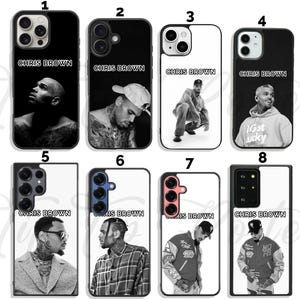 Chris Brown hip-hop Music Case iPhone 11 12 13 14 15 16 Pro Max Mini Plus Case - Samsung Galaxy S24 S25 Ultra Note Case -Google Pixel 9 Case