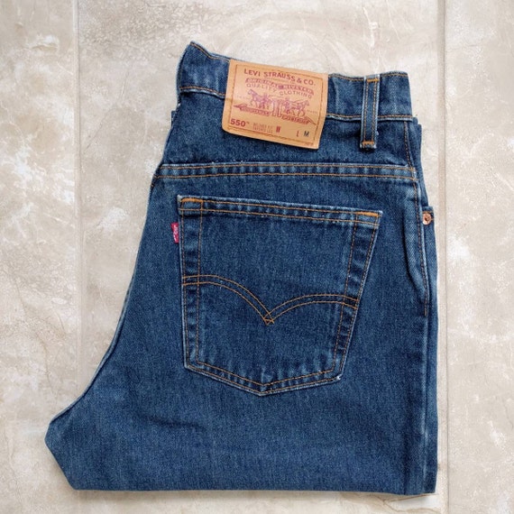 Vintage 1980s 1990s Levi's 550 True Western Blue … - image 4