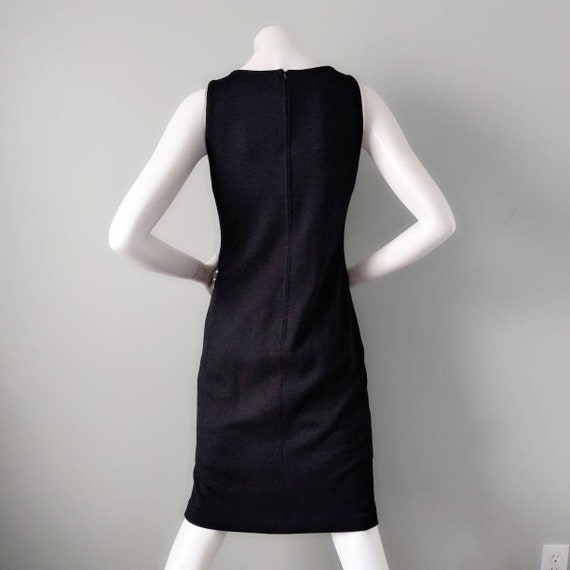 Vintage 1980s 1990s Carolyne Roehm Black Wool Jer… - image 9