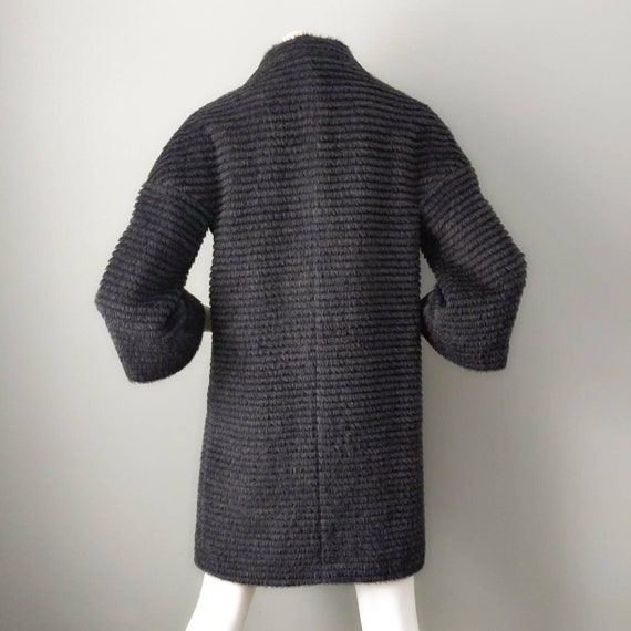 Katherine Kelly Charcoal Stripe Gray Alpaca Wool … - image 5