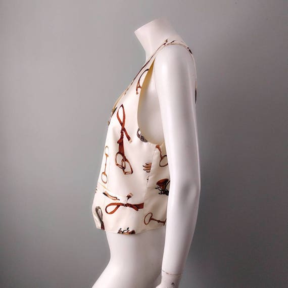 Vtg 1990s Brooks Brothers Silk Equestrian Scarf P… - image 4