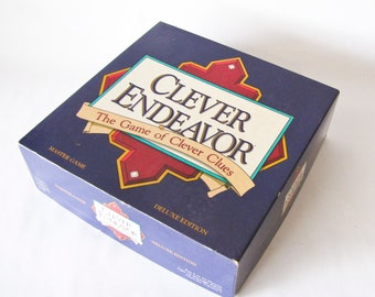 Vintage Clever Endeavor 1989 Board Game MindGames Inc