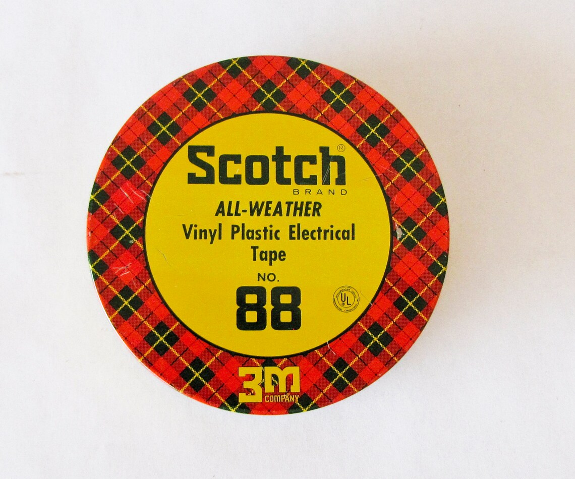 Vintage Scotch No. 88 Vinyl Electrical Tape Tin Etsy