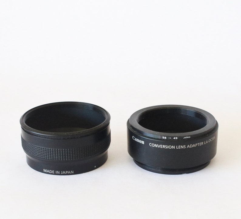 Vintage Canon Conversion Lens Adaptor LADC58K With 3 Hoya Etsy