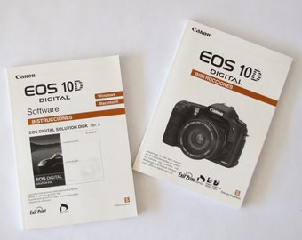 Manual for Canon 10D Camera Spanish Edition