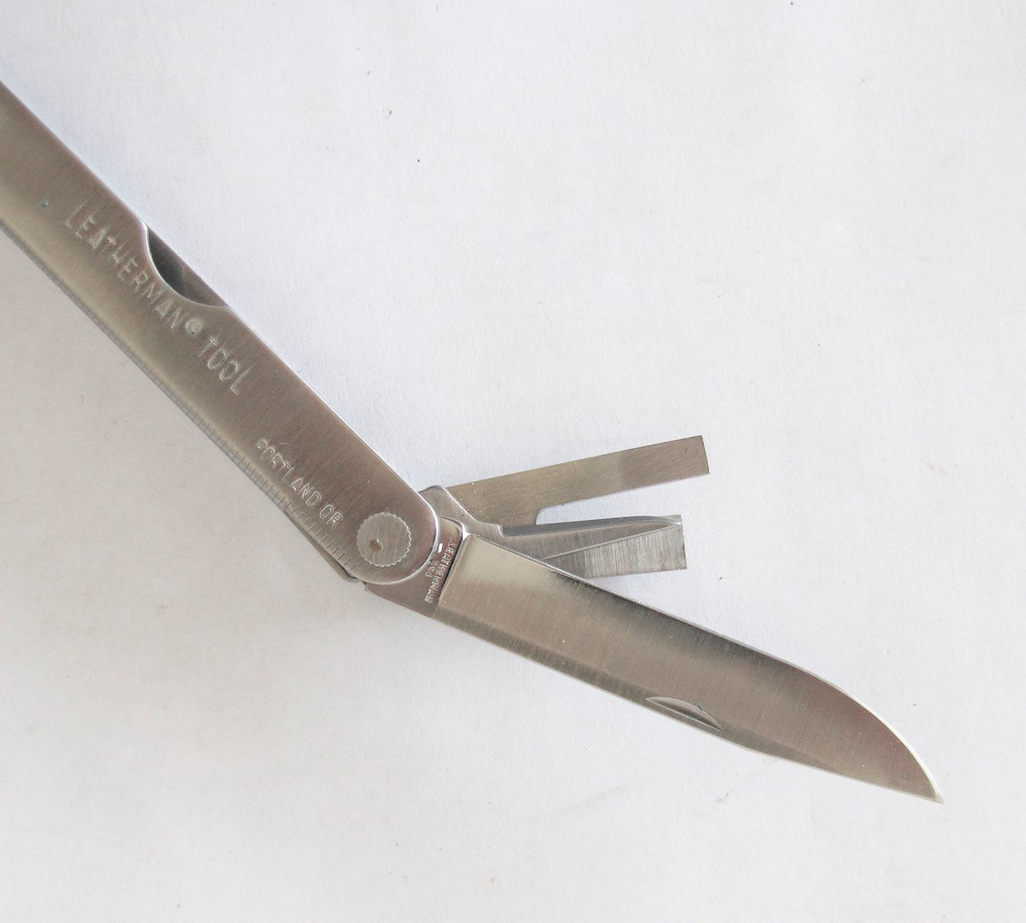 Vintage Leatherman Multi Tool with Original Leather Sheath Etsy