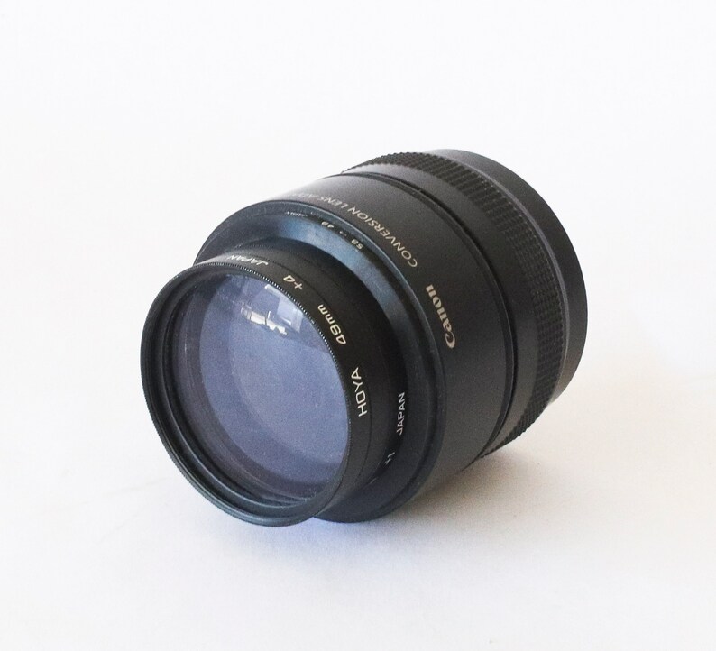 Vintage Canon Conversion Lens Adaptor LADC58K With 3 Hoya Etsy