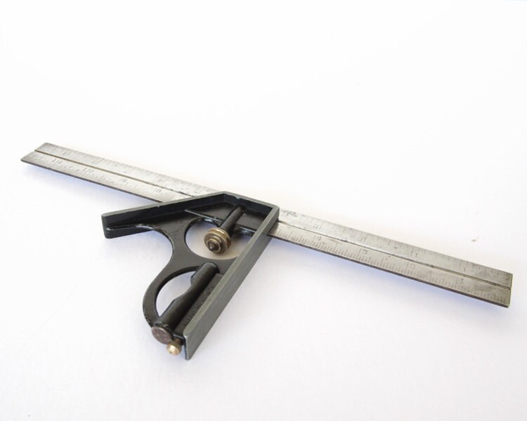 Combination Metal Carpenters Square and Level Etsy