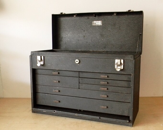 Vintage Metal Kennedy 7 Drawer Tool Chest / Machinist Toolbox Etsy