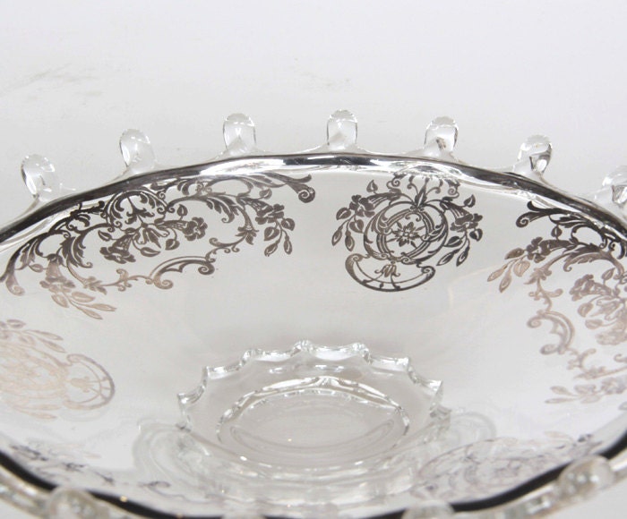 Heisey Lariat Candy Dish With Silver Overlay - Etsy