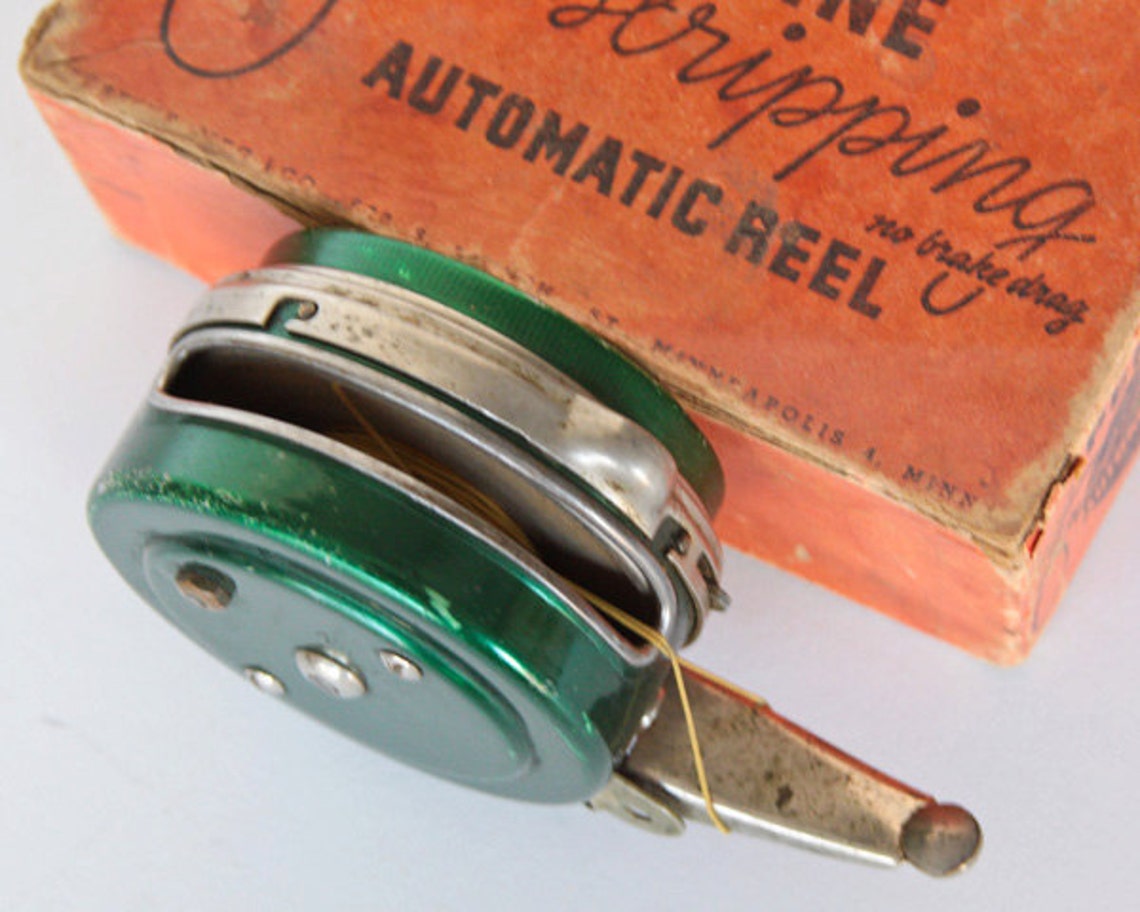 Vintage 1930s Perrine Automatic Fly Fishing Reel Etsy