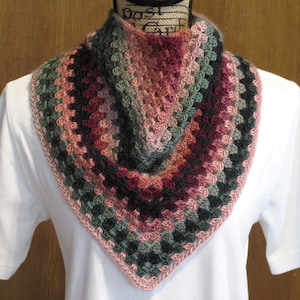 Ladies Crocheted Neck Warmer Wrap Multi Color