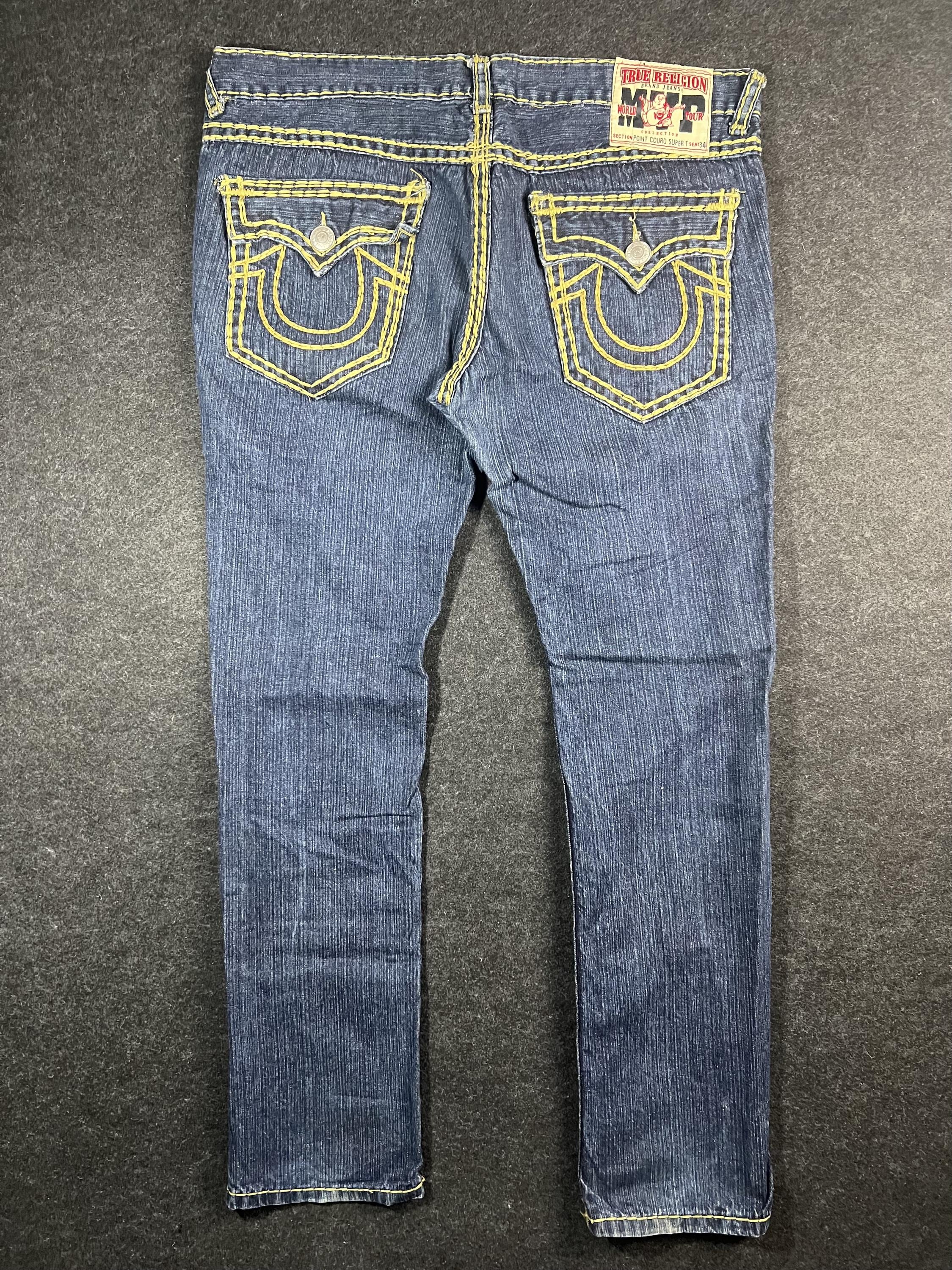True Religion Jeans With Embroidery - Etsy
