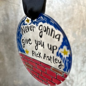 Never Gonna Give You Up Rick Astley Ornament Acrylic Ornament Gift 3 Ornament image 2