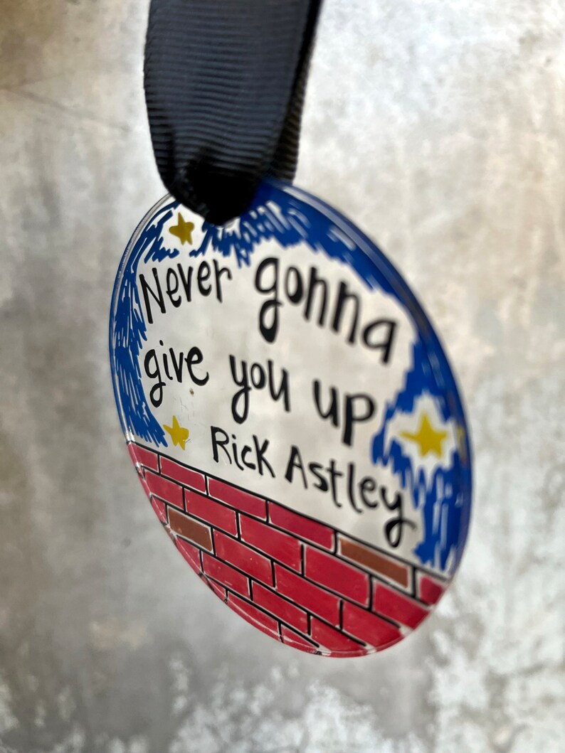 Never Gonna Give You Up Rick Astley Ornament Acrylic Ornament Gift 3 Ornament image 2