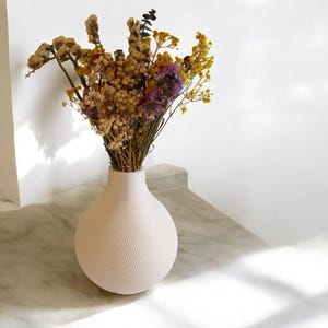 Vase ATLAS | Floor vase | Flower vase | Waterproof | Decoration | Dried flowers | Cut flowers - 3D printing
