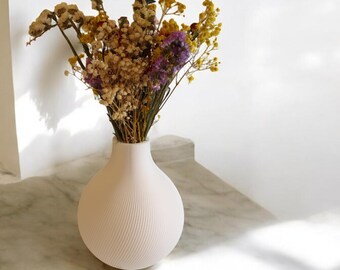 ATLAS-vas | Golvvas | Blomvas | Vattentät | Dekoration | Torkade blommor | Snittblommor - 3D-utskrivna