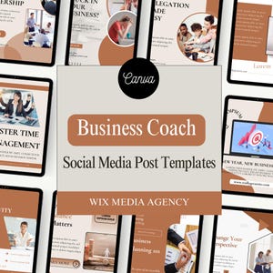 Business Coach Instagram Templates | Business coach social media templates | Coaching social media templates | coaching business templates