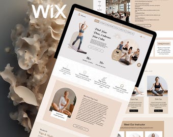 Yoga WIX Website Template for Yoga Studio and Coaches
