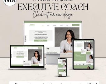 Executive Coach WIX Website Template: Minimalist Design