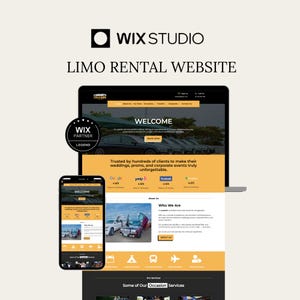 Limousine Wix-mall | Chaufförswebbdesign, Wix Studio Limousine-tema, Lyxtransport och Bokningssajt för svart bilservice