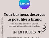 Custom Canva Social Media Template: Logo, Colors, Fonts