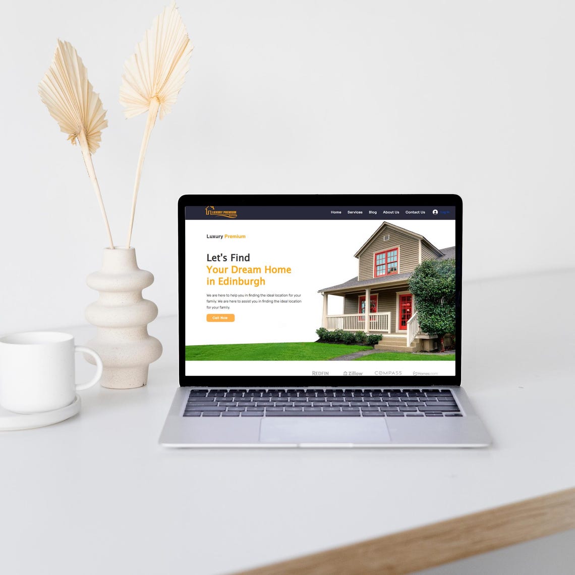 Minimalist Real Estate WIX Template Agent Website Design Etsy