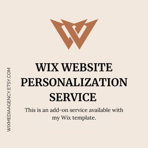 Website Personalization Service – Custom Setup with My Premade Wix Templates