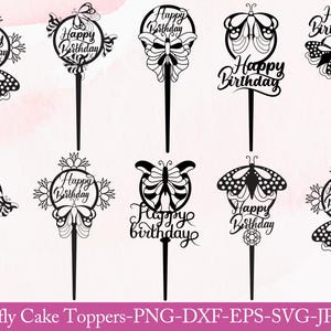 Happy birthday cake topper svg,happy birthday cake topper laser svg,Birthday svg laser cut File,Birthday Cake Topper Svg,Birthday Decoration