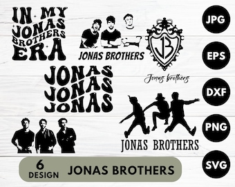 Jonas Brothers Svg Bundle, Jonas Retro 90&#39;S, Concert 2023 Retro Gift, Jonas Brothers 2023 Png, Jonas Brothers Band Png, Jonas Brothers png