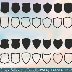 Shield SVG Bundle, Shield PNG Bundle, Shield Clipart, Shield SVG Cut Files for Cricut, Shield Silhouette, Badges Svg Png, Badge Svg