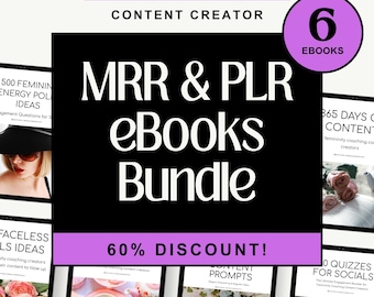Femininity Coaching Ebook Bundle | MRR PLR, Editable Content