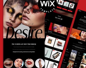 Luxury Beauty Brand Wix Website Template | Sustainable Cosmetics Shop