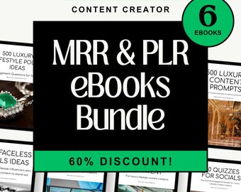 Luxury Lifestyle Content Creator Ebook Bundle | MRR PLR Resell Rights
