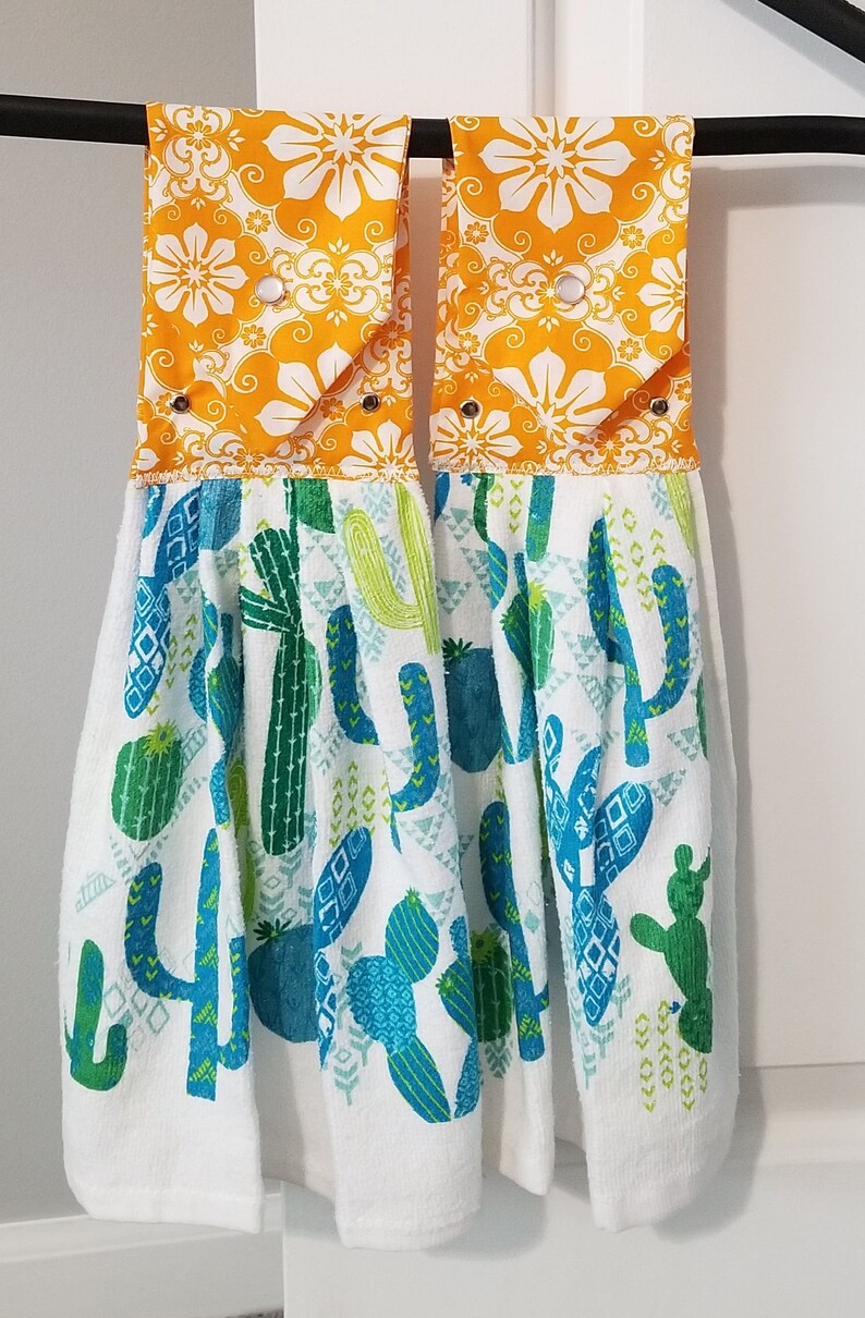 Two Quality Kitchen Towels Oven Hang Cotton Dishtowels Etsy