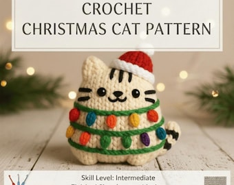 Virkat Julkatt Amigurumi Mönster Julkatt PDF Mönster