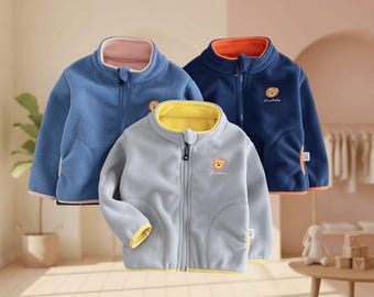 Boys Fleece Hoodies Half Zipper Winter Warm Front Pockets Cargo Hoodie Coats Youth Kids Plain Thick Long Sleeve Jackets - Product Details
