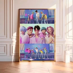K-Pop Demon Hunters, Art Home decoration Poster Gifts Canvas Art Print Poster Canvas Kpop Jinu, Boy Group Canvas, Demon Hunters Wall Art