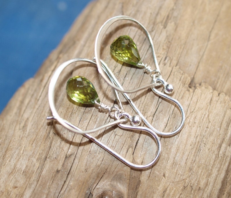 Sterling Silver Peridot Earrings